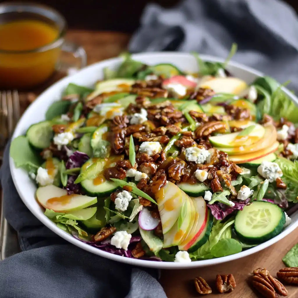 Autumn Chopped Salad with Apples and Pecans