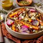 Dijon Mustard Quinoa Salad with Roasted Vegetables