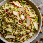 Shaved Brussels Sprout and Pear Salad