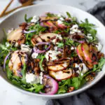 Simple Apple Arugula Salad with Goat Cheese
