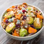 Warm Roasted Brussels Sprouts and Sweet Potato Harvest Salad