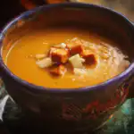 Apple Cheddar Sweet Potato Soup