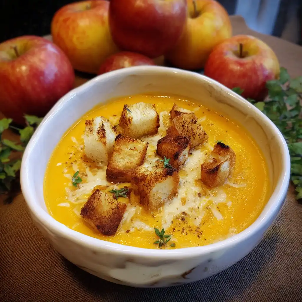 Creamy Roasted Apple Pumpkin Soup