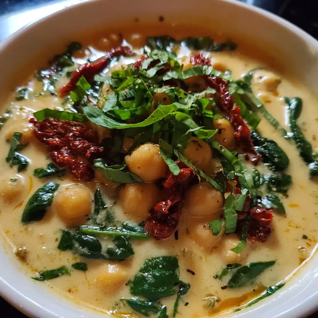 Creamy Tuscan Chickpea Soup