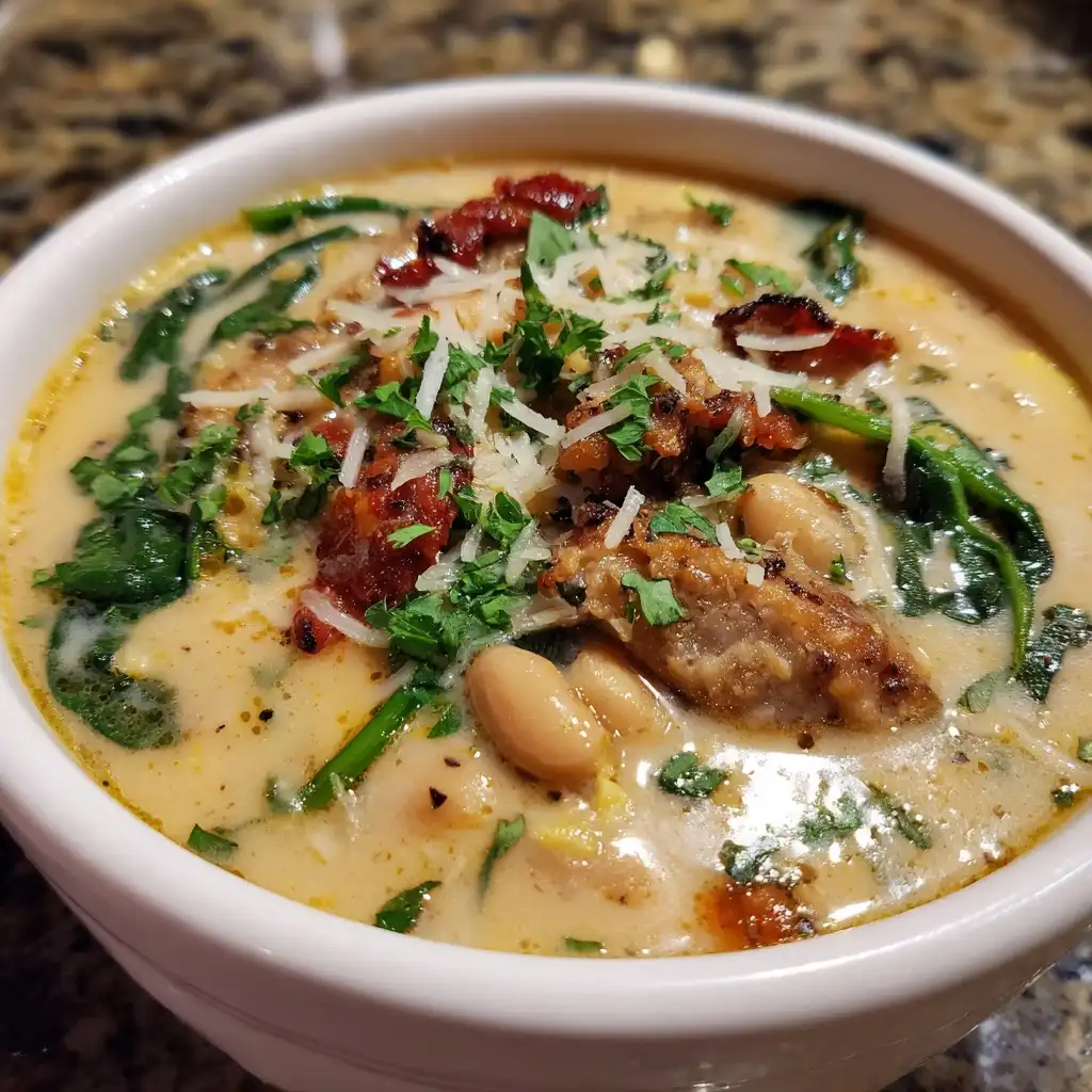 Creamy Tuscan White Bean Soup