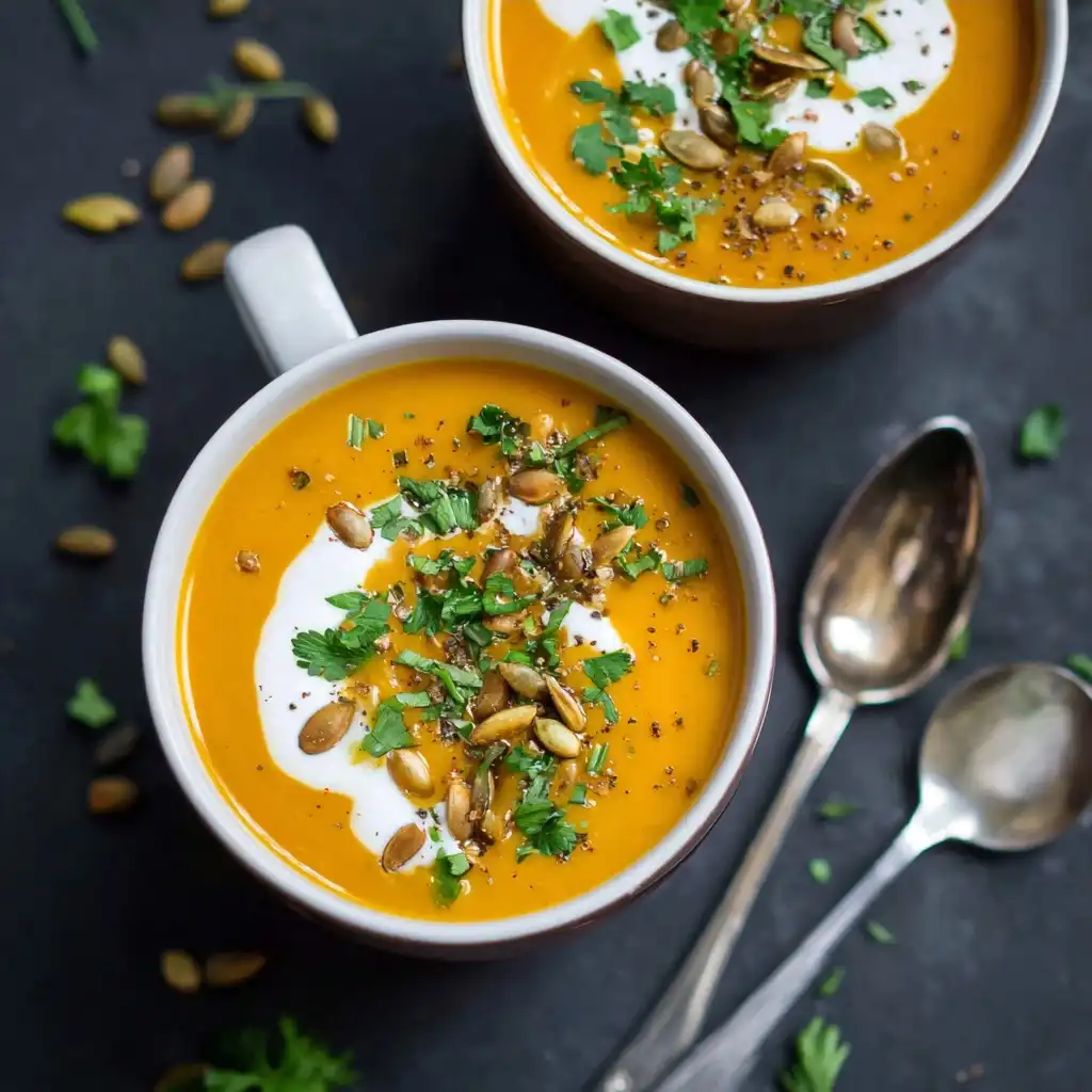 Pumpkin and Sweet Potato Soup