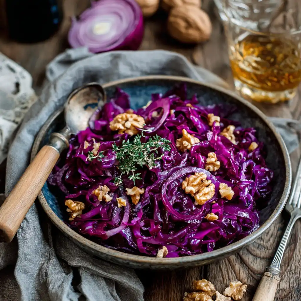 Red Cabbage Recipe with Walnuts
