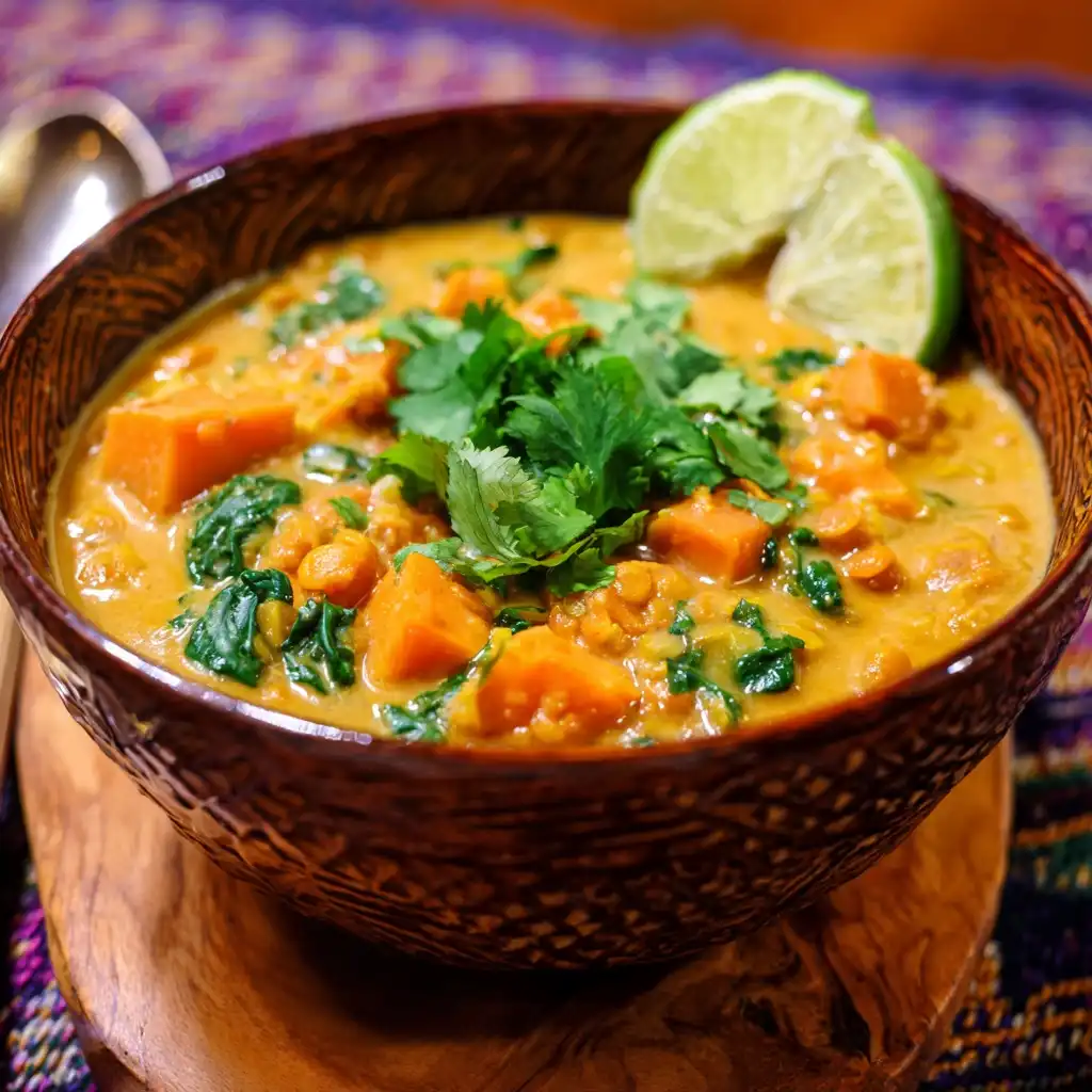 Red Lentil Sweet Potato Curry