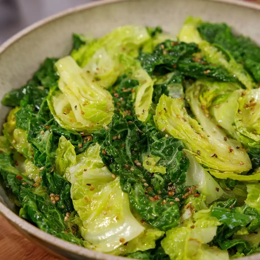 Sautéed Savoy Cabbage