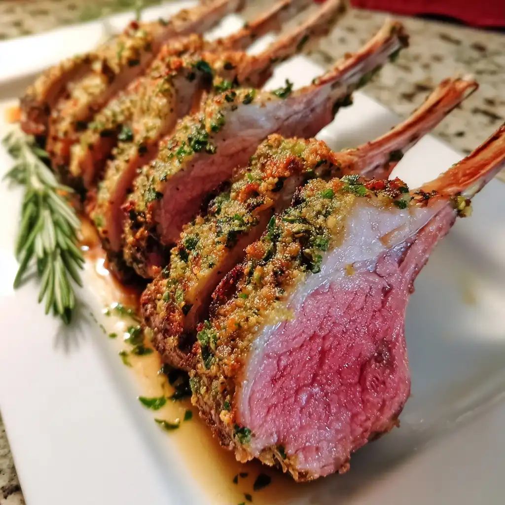 Herb Crusted Rack of Lamb for Thanksgiving