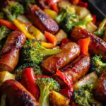 Honey Garlic Kielbasa and Veggies Sheet Pan Dinner