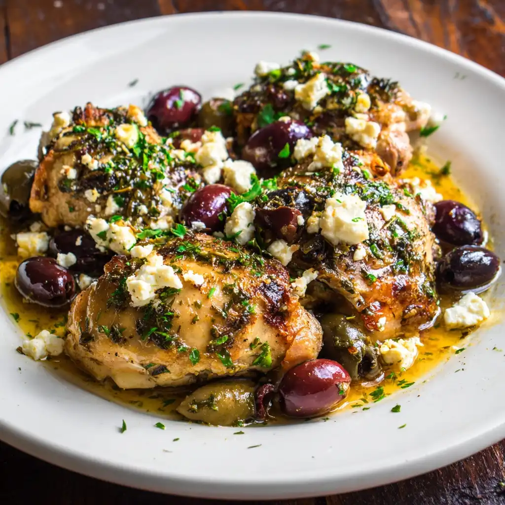 Mediterranean Chicken with Olives and Feta