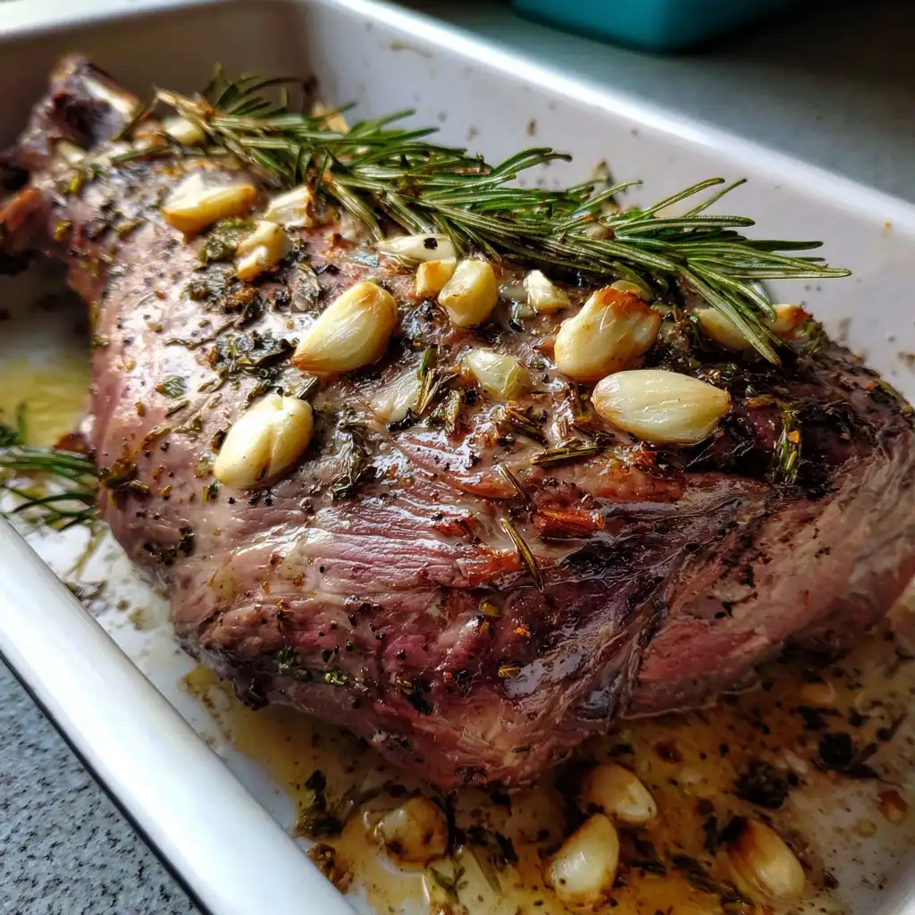 Rosemary Garlic Leg of Lamb for Thanksgiving