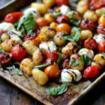 Sheet Pan Caprese Gnocchi for Thanksgiving