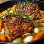 Spiced Orange Rosemary Glazed Turkey Thighs