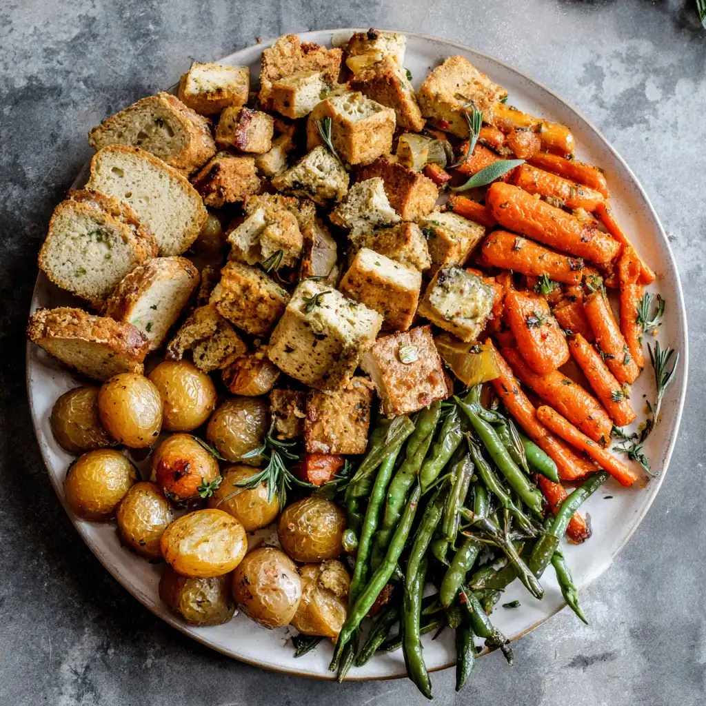 Vegan Sheet Pan Thanksgiving Dinner